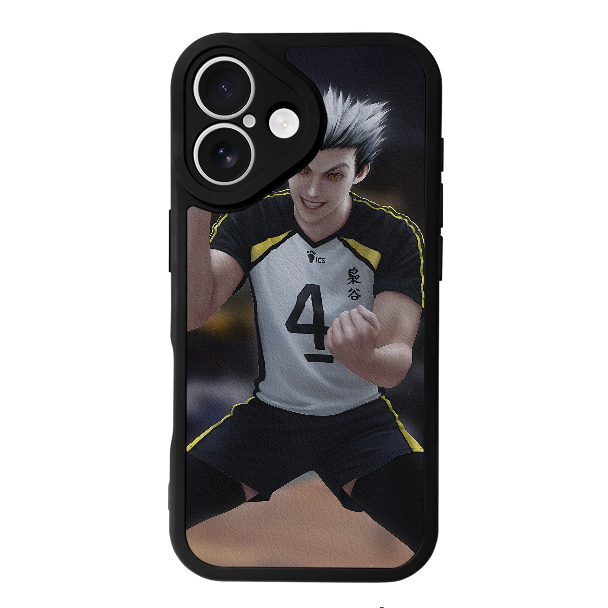 （画像用） ハイキュー!! Haikyu!! 【iPhone 16シリーズ対応】シリコンスマホケース（レザー調） 材質：シリコン